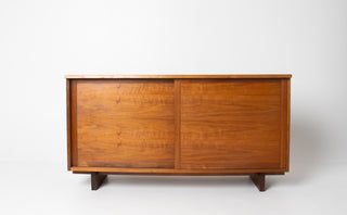 George Nakashima Studio Craft Credenza — Solid American Walnut, Live-Edge Top
