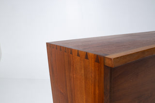 George Nakashima Studio Craft Credenza — Solid American Walnut, Live-Edge Top