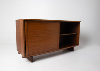 George Nakashima Studio Craft Credenza — Solid American Walnut, Live-Edge Top