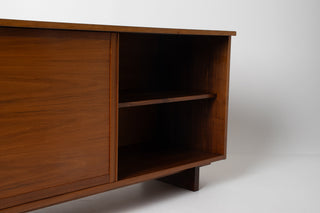 George Nakashima Studio Craft Credenza — Solid American Walnut, Live-Edge Top