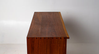 George Nakashima Studio Craft Credenza — Solid American Walnut, Live-Edge Top