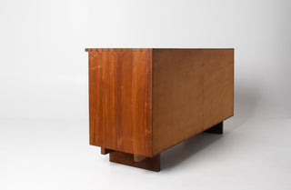 George Nakashima Studio Craft Credenza — Solid American Walnut, Live-Edge Top