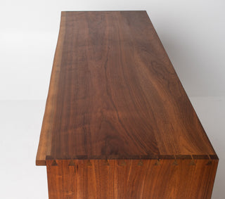George Nakashima Studio Craft Credenza — Solid American Walnut, Live-Edge Top