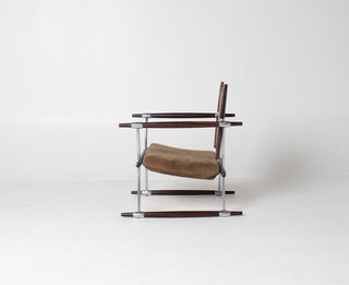 Stokke Rosewood & Suede Lounge Chair by Jens H. Quistgaard for Nissen Langaa