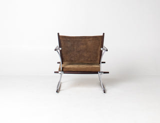 Stokke Rosewood & Suede Lounge Chair by Jens H. Quistgaard for Nissen Langaa