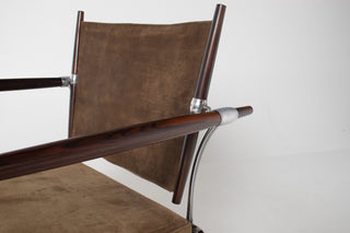 Stokke Rosewood & Suede Lounge Chair by Jens H. Quistgaard for Nissen Langaa
