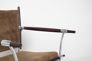 Stokke Rosewood & Suede Lounge Chair by Jens H. Quistgaard for Nissen Langaa