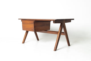 Jim Sweeney Soid Walnut Desk, California Studio Craft