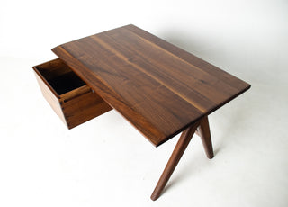 Jim Sweeney Soid Walnut Desk, California Studio Craft