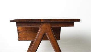 Jim Sweeney Soid Walnut Desk, California Studio Craft