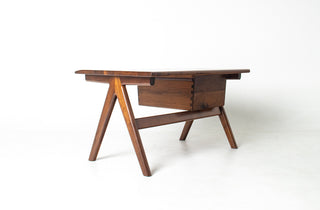 Jim Sweeney Soid Walnut Desk, California Studio Craft