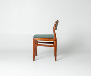 Set of Six Johannes Andersen for Uldum Møbelfabrik Teak Dining Chairs