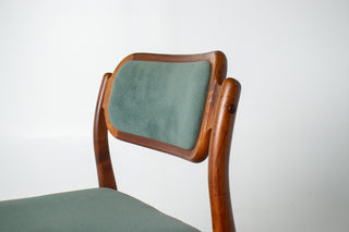 Set of Six Johannes Andersen for Uldum Møbelfabrik Teak Dining Chairs