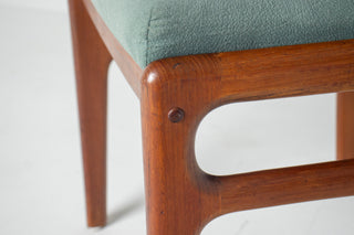 Set of Six Johannes Andersen for Uldum Møbelfabrik Teak Dining Chairs