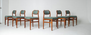 Set of Six Johannes Andersen for Uldum Møbelfabrik Teak Dining Chairs