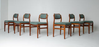 Set of Six Johannes Andersen for Uldum Møbelfabrik Teak Dining Chairs