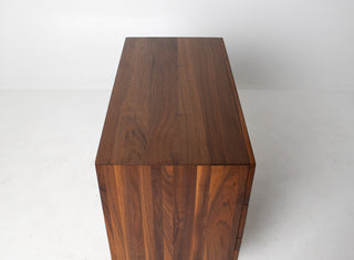 Solid Walnut Three Drawer Dresser by Ace-Hi with splayed legs