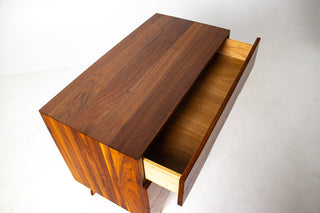 Solid Walnut Three Drawer Dresser by Ace-Hi with splayed legs