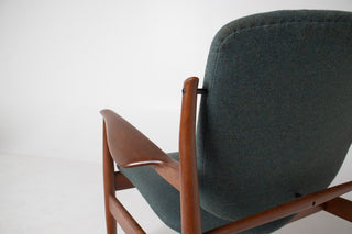 Finn Juhl Model 136 Lounge Chair for France & Son Circa 1950's