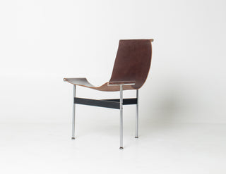 Set of 6 Katavolos, Littell & Kelley for Laverne “T” Dining Chairs in Oxblood Leather