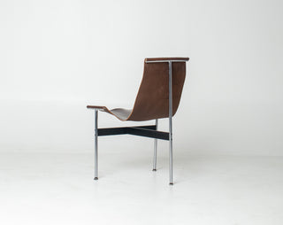 Set of 6 Katavolos, Littell & Kelley for Laverne “T” Dining Chairs in Oxblood Leather