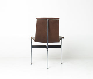 Set of 6 Katavolos, Littell & Kelley for Laverne “T” Dining Chairs in Oxblood Leather
