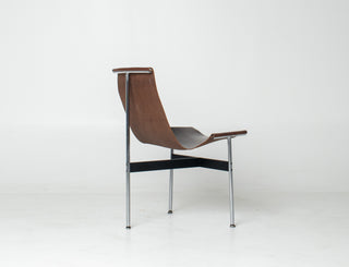 Set of 6 Katavolos, Littell & Kelley for Laverne “T” Dining Chairs in Oxblood Leather