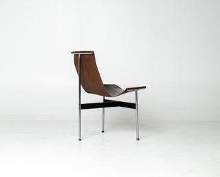 Set of 6 Katavolos, Littell & Kelley for Laverne “T” Dining Chairs in Oxblood Leather