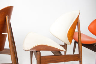 Seymour James Weiner for Kodawood Clam Shell Set of Four Dining Chairs