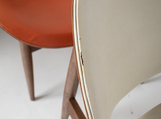 Seymour James Weiner for Kodawood Clam Shell Set of Four Dining Chairs