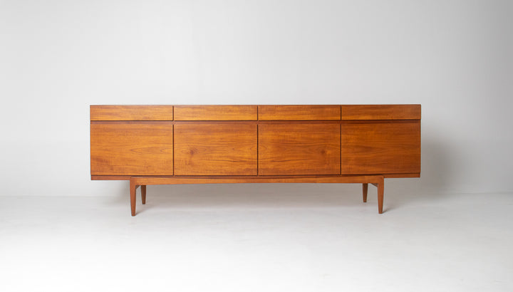 Ib Kofod Larsen Teak Mid Century Credenza for Faarup Møbelfabrik Model 66