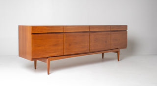 Ib Kofod Larsen Teak Mid Century Credenza for Faarup Møbelfabrik Model 66