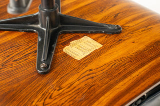 3rd Generation Eames Lounge Chair and Ottoman in Midnight Blue Leather