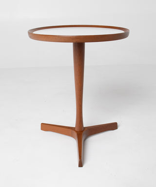 Hans C. Andersen Mid-Century Modern Side Table in White – Artex Denmark, 1960s