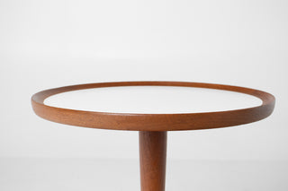 Hans C. Andersen Mid-Century Modern Side Table in White – Artex Denmark, 1960s