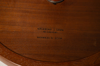Hans C. Andersen Mid-Century Modern Side Table in White – Artex Denmark, 1960s