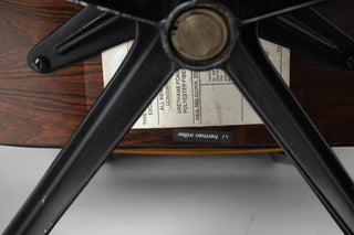 3rd Generation Eames Lounge Chair in Brazilian Rosewood and New Black Leather