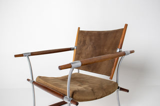 In Process: Stokke Rosewood & Suede Lounge Chair by Jens H. Quistgaard for Nissen Langaa