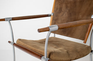 In Process: Stokke Rosewood & Suede Lounge Chair by Jens H. Quistgaard for Nissen Langaa