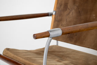 In Process: Stokke Rosewood & Suede Lounge Chair by Jens H. Quistgaard for Nissen Langaa