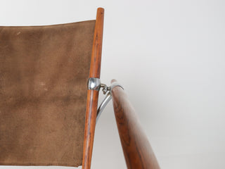 In Process: Stokke Rosewood & Suede Lounge Chair by Jens H. Quistgaard for Nissen Langaa