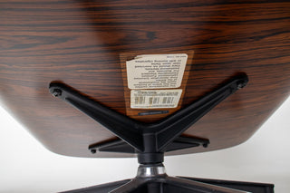 3rd Generation Eames Lounge Chair and Ottoman in Brazilian Rosewood & Green Leather