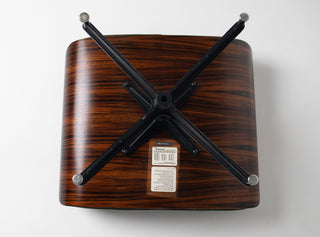 3rd Generation Eames Lounge Chair and Ottoman in Brazilian Rosewood & Green Leather