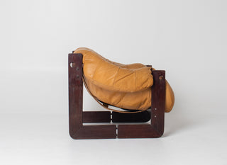 In Process: Pair of Percival Lafer MP-97 Brazilian Leather Lounge Chairs