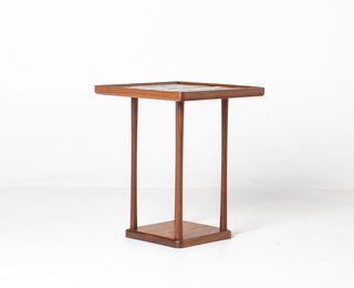 Jane & Gordon Martz Square Tile Side Table in Walnut