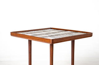 Jane & Gordon Martz Square Tile Side Table in Walnut