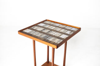 Jane & Gordon Martz Square Tile Side Table in Walnut