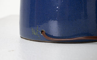 Gordon & Jane Martz for Marshall Studios — Pair of Cobalt Blue Glazed Ceramic Table Lamps