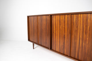 Milo Baughman Double Tambour Door Credenza for Glenn of CA