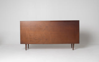 Milo Baughman Double Tambour Door Credenza for Glenn of CA